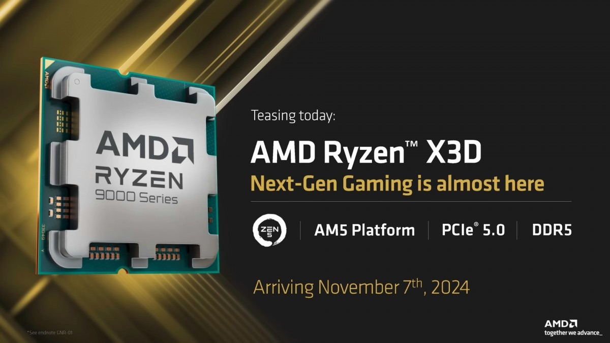 Chip AMD Ryzen 9000X3D sẽ ra mắt vào ngày 7 tháng 11