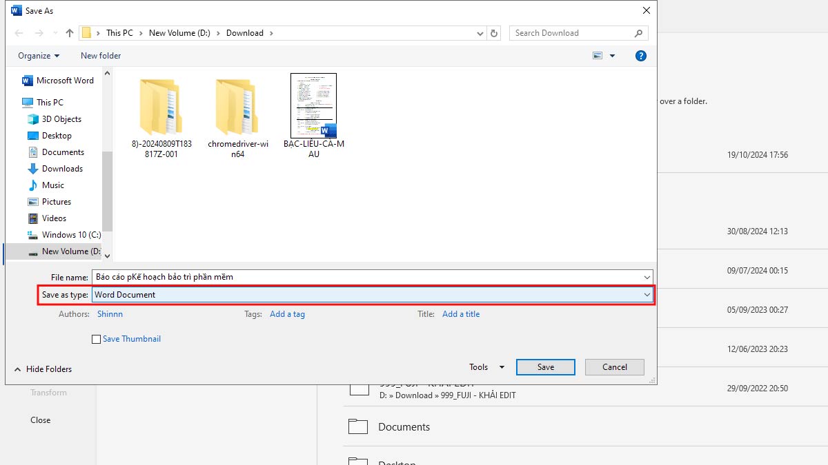 cách đổi đuôi file Win 10