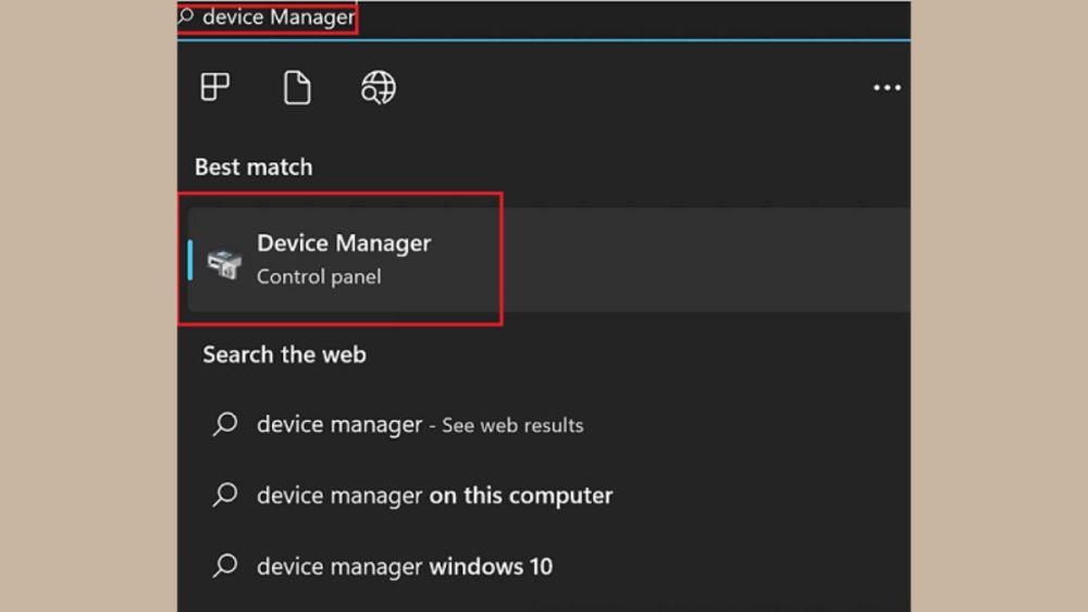 Cách mở Device Manager bằng Cortana bước 2