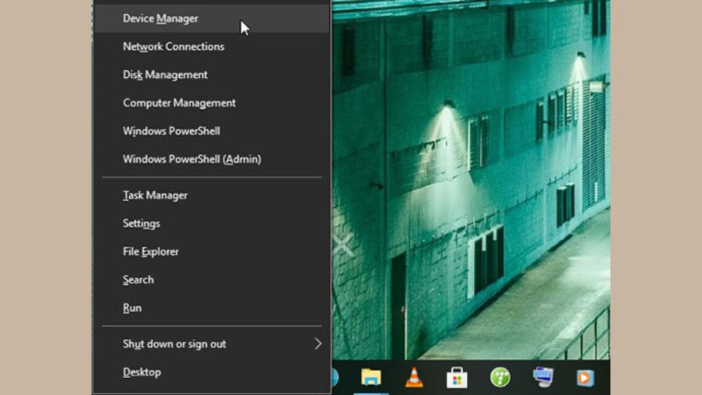 Cách mở Device Manager bằng Quick Access Menu