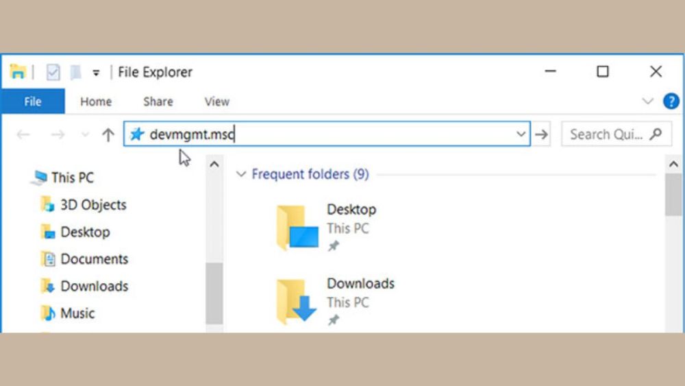 Cách mở Device Manager bằng File Explorer bước 2