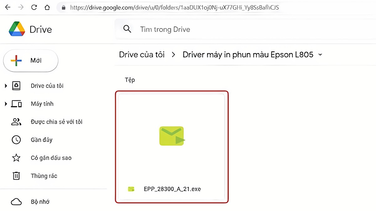 Hướng dẫn download driver máy in Epson L805