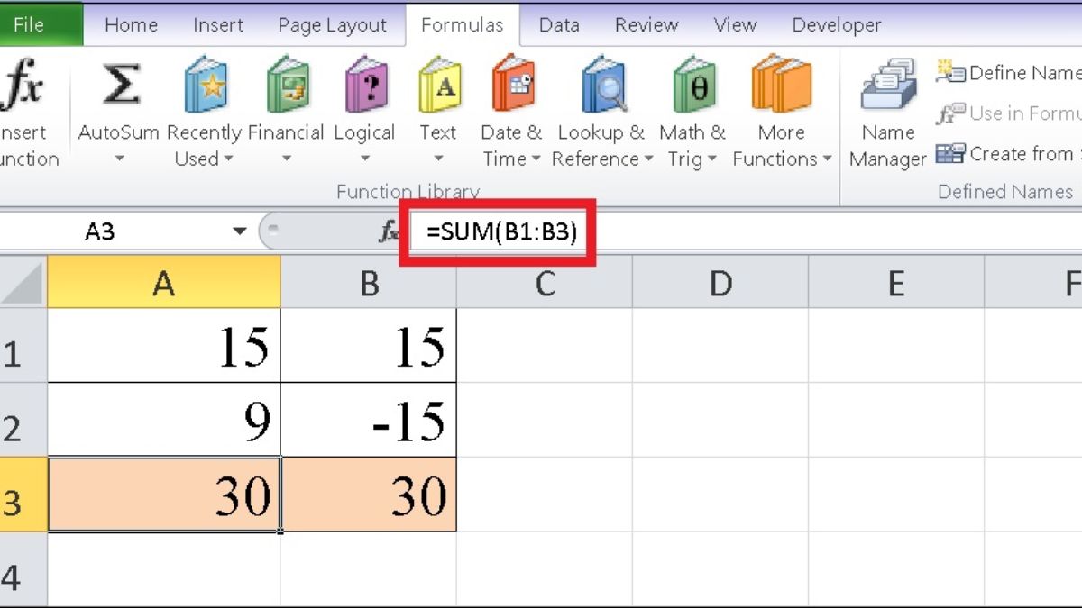 Excel bị lỗi không chạy công thức cách khắc phục 4 bước 3