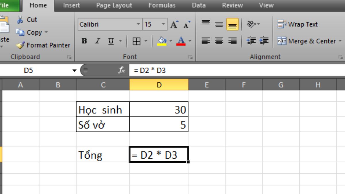 Excel bị lỗi không chạy công thức cách khắc phục 1 bước 1