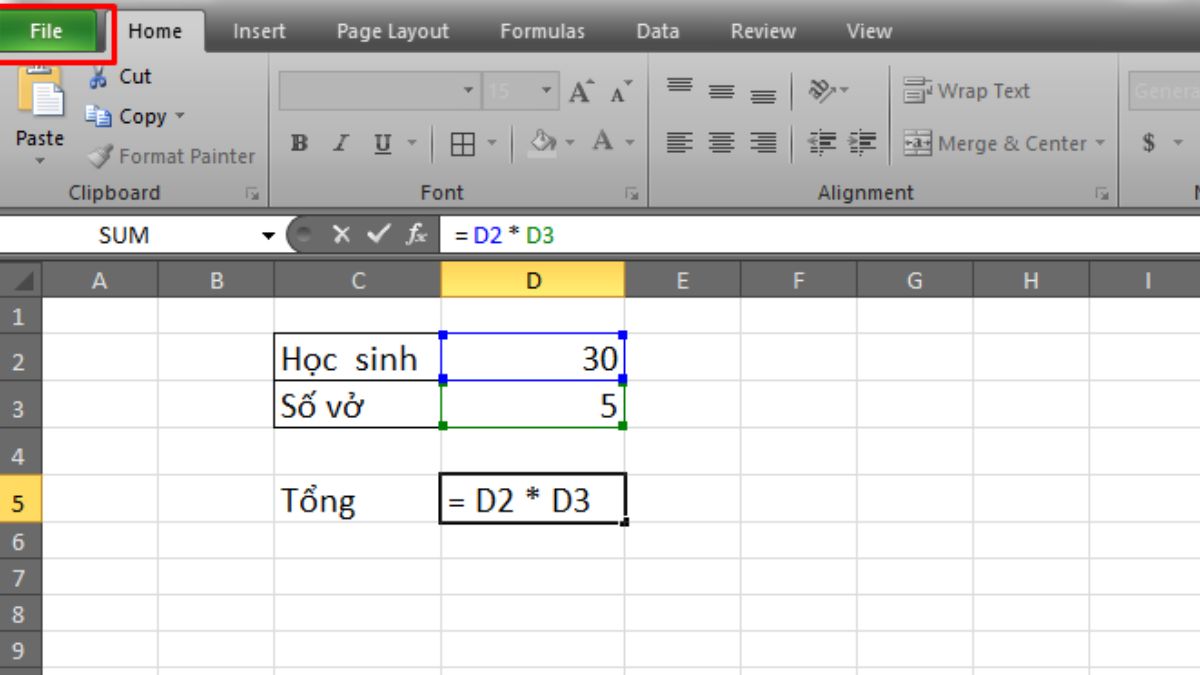 Excel bị lỗi không chạy công thức cách khắc phục 3 bước 1