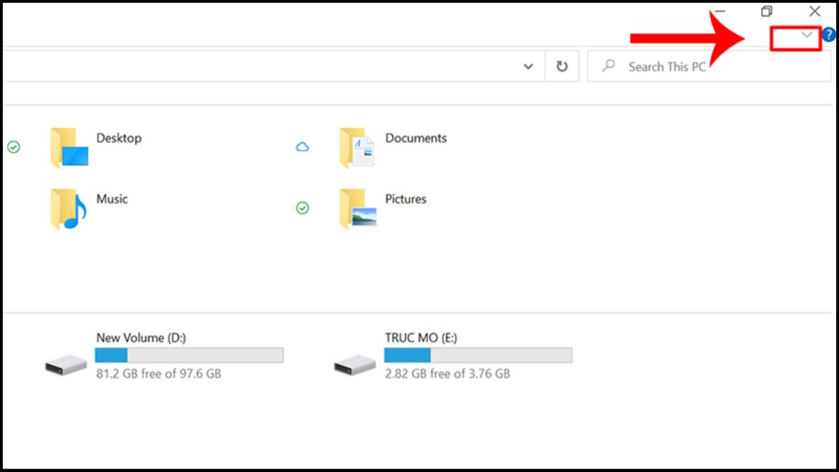 Cách hiện file ẩn trong USB từ thanh menu File Explorer bước 2