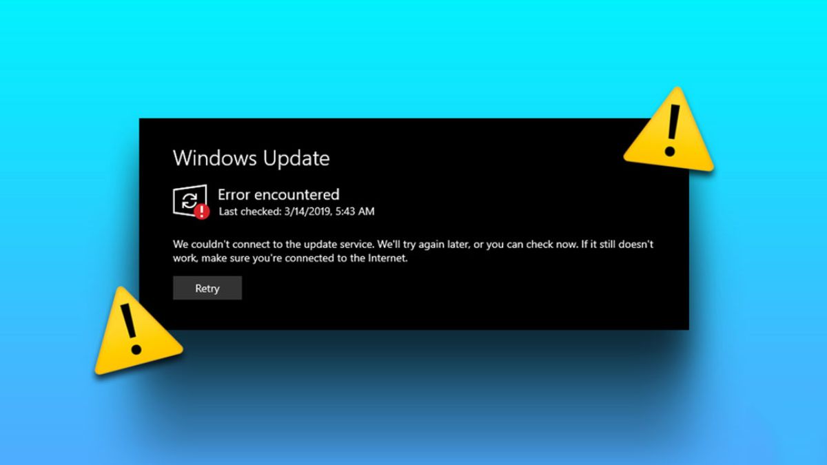Lỗi không nhận được thông báo từ Microsoft về các bản update