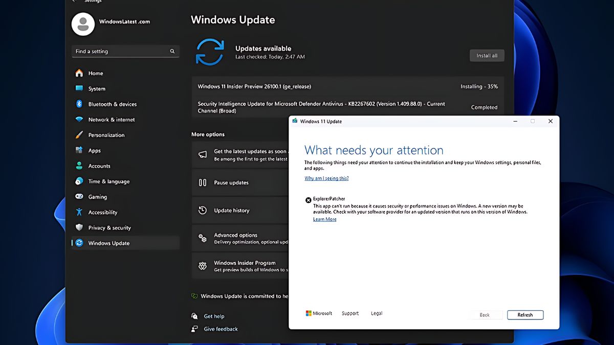 Gặp lỗi với các trình điều khiển khi update lên Win 10