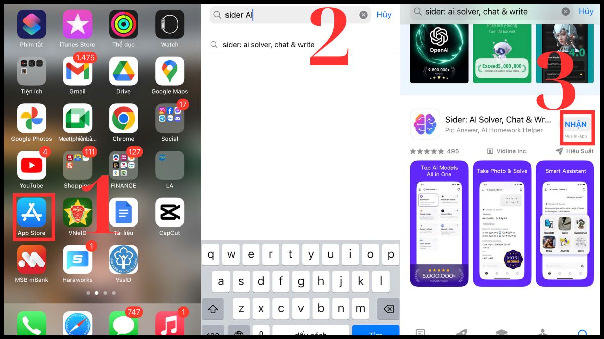 Cách tải Sider AI trên điện thoại iPhone