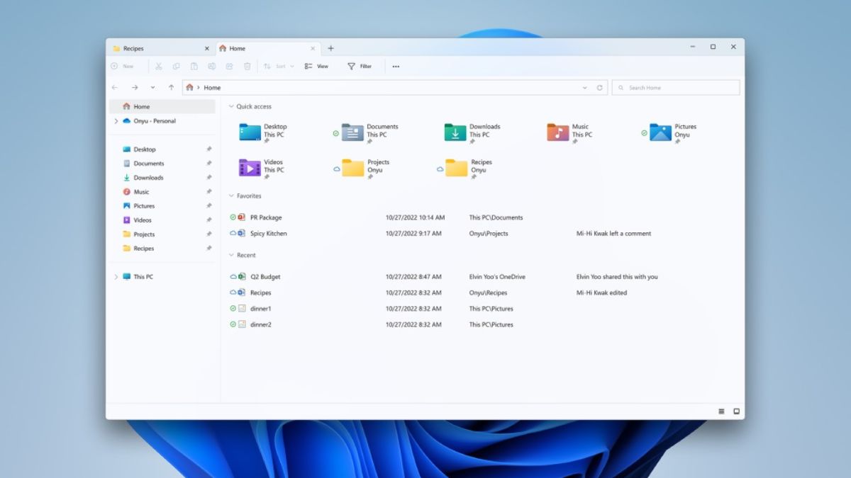 Những thành phần trong Windows Explorer