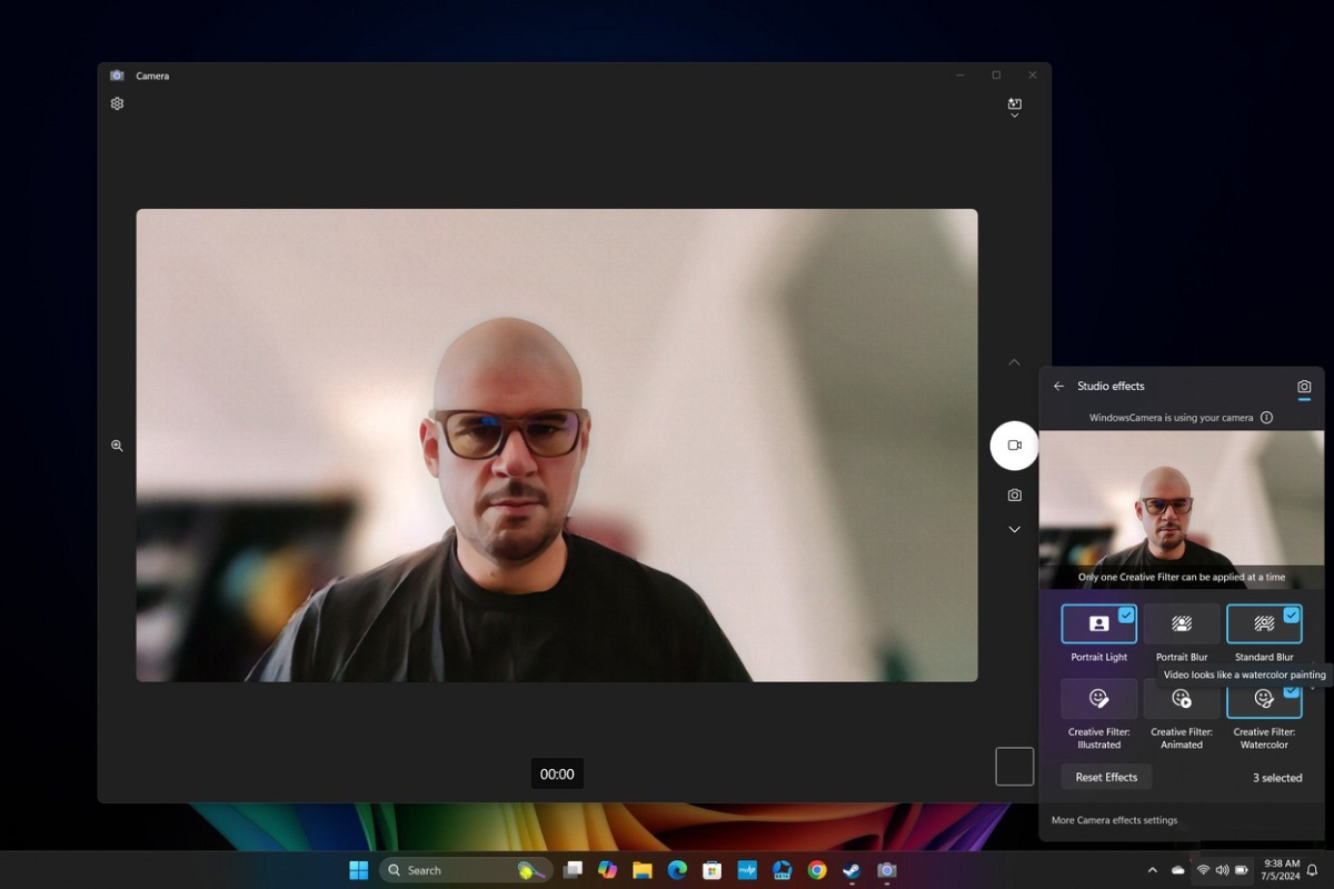 Cách sử dụng hiệu ứng Windows Studio trên Windows 11